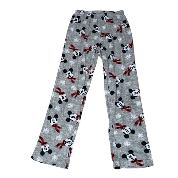 Mickey Mouse Disney Winter Christmas Flannel Bottom PJ Size XS - Picture 1 of 3